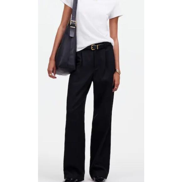 Madewell Slouchy Straight Pants in Drapey Twill Size 8 NWT - Picture 1 of 11